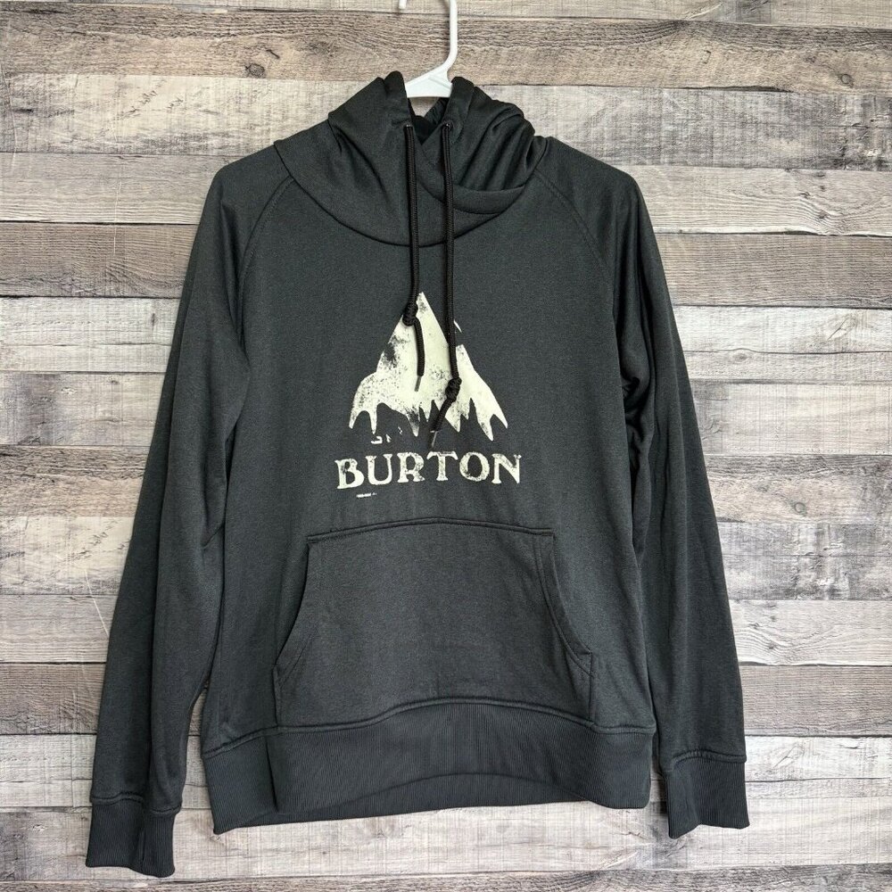 Burton Hoodie Men's Grey Large Pullover Dryride Snowboarding